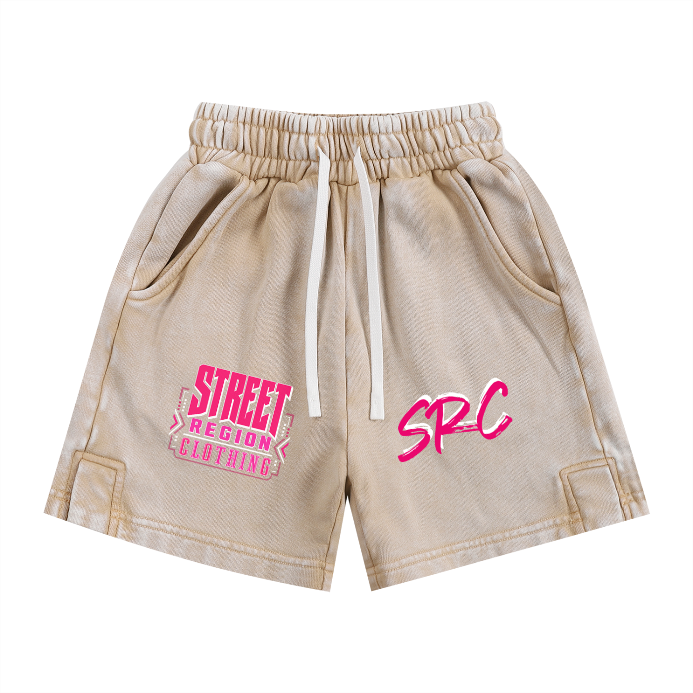 Street Region Clothing Snow Washed Kids Shorts