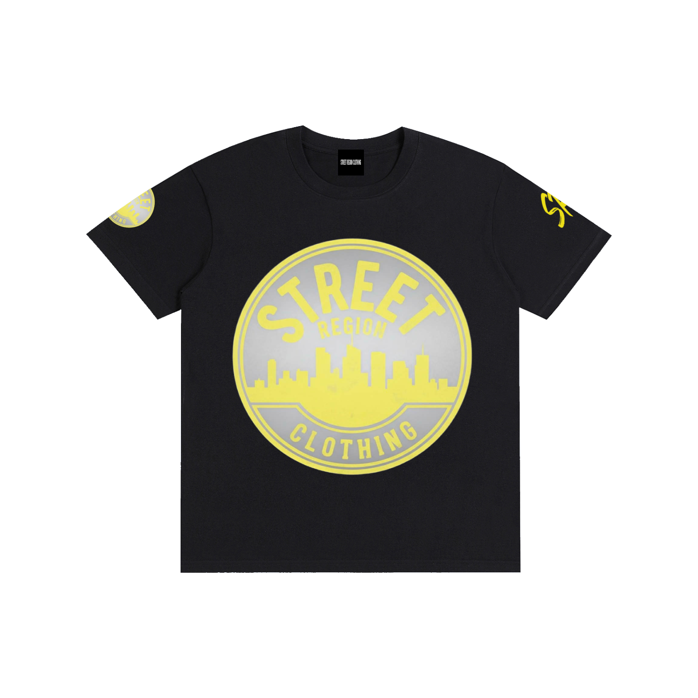 Build Don't Talk Yellow Wave Cotton Unisex T-Shirt