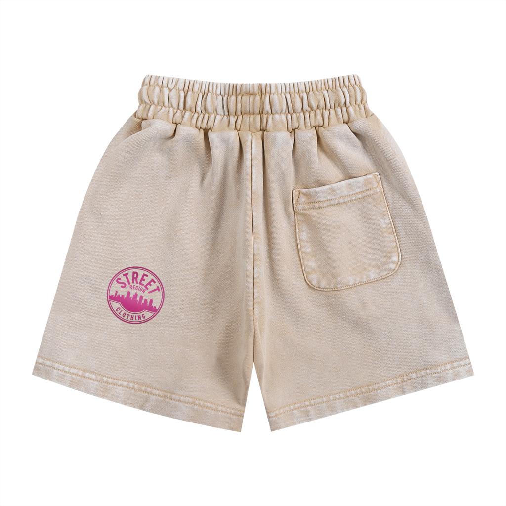 Street Region Clothing Snow Washed Kids Shorts