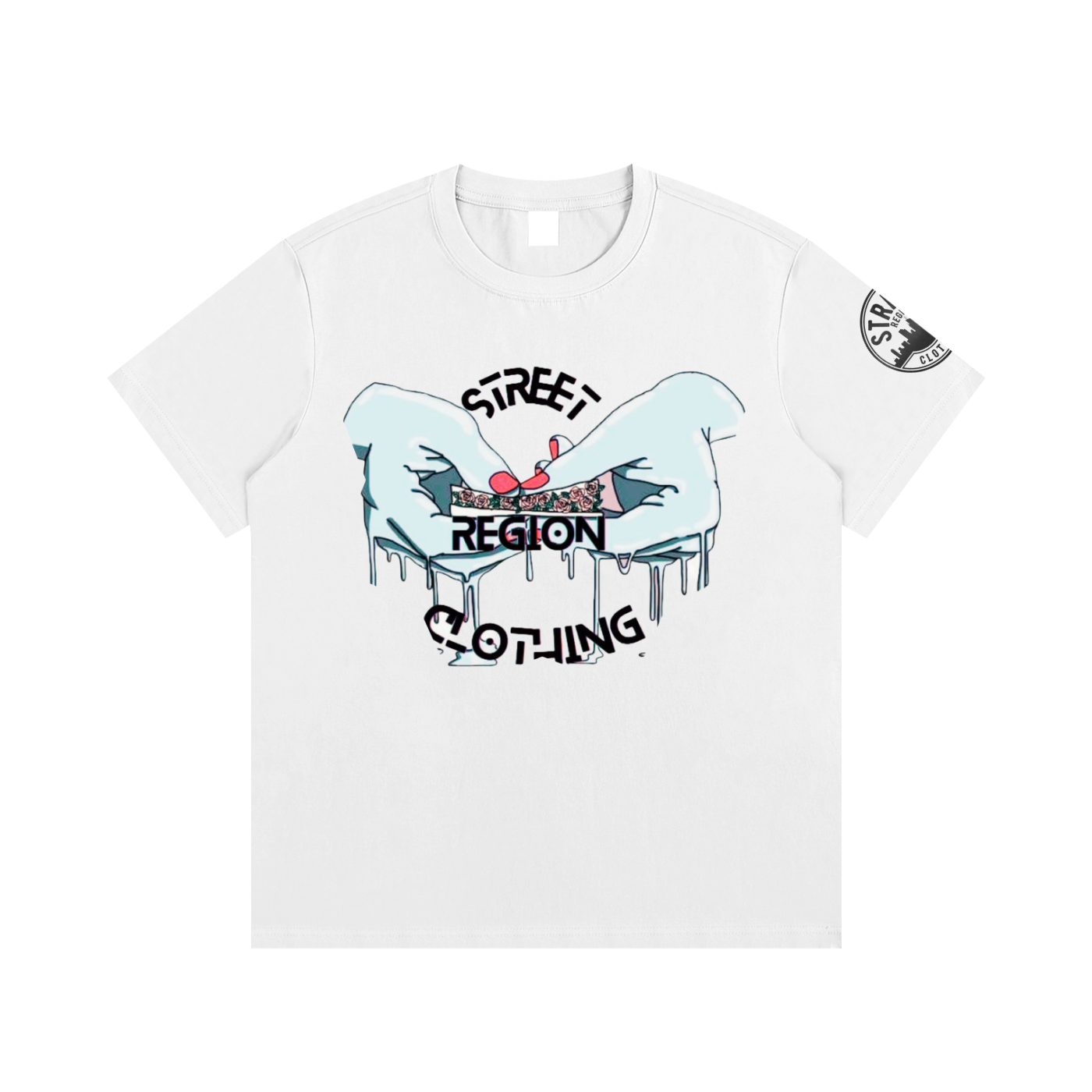 Street Region Clothing Rose Roll  T-Shirts