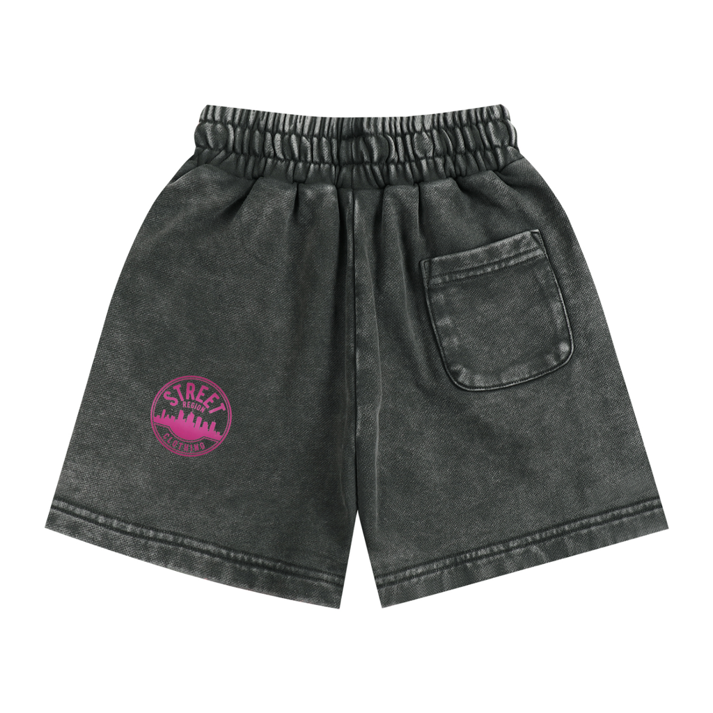 Street Region Clothing Snow Washed Kids Shorts